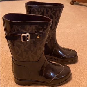 Michael Kors Dark brown rain boots